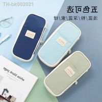 ♝♠ Korea Kids Pencil Cases for Girls Pencilcase Waterproof Canvas School Makeup Bag Pencil Pouch Pen BoxPapeleria Kawaii Stationery