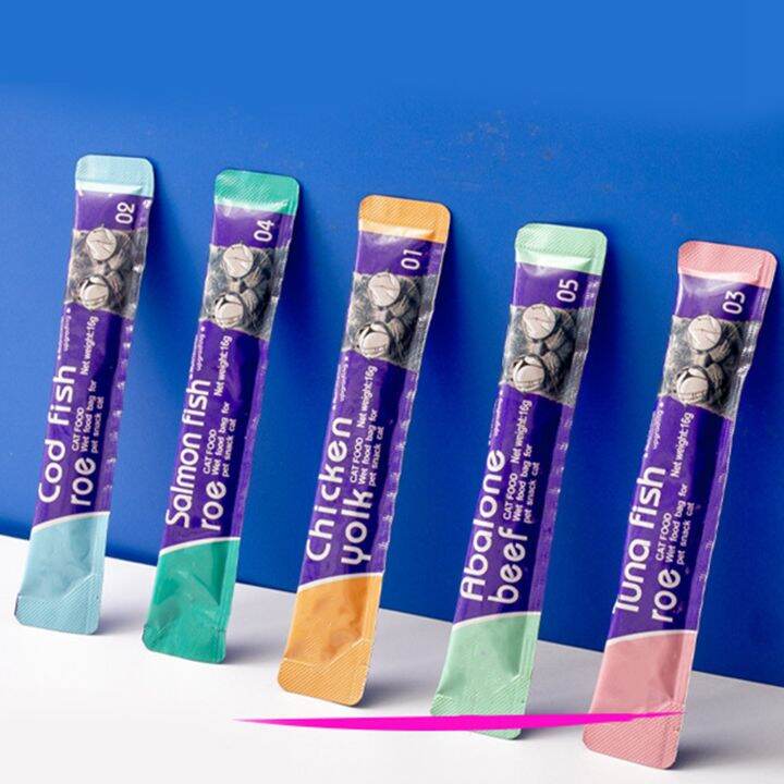 Cat Wet Food Bag Low Salt High Protein Gaining Weight Meat Soup Cat Strips for Cats Kittens