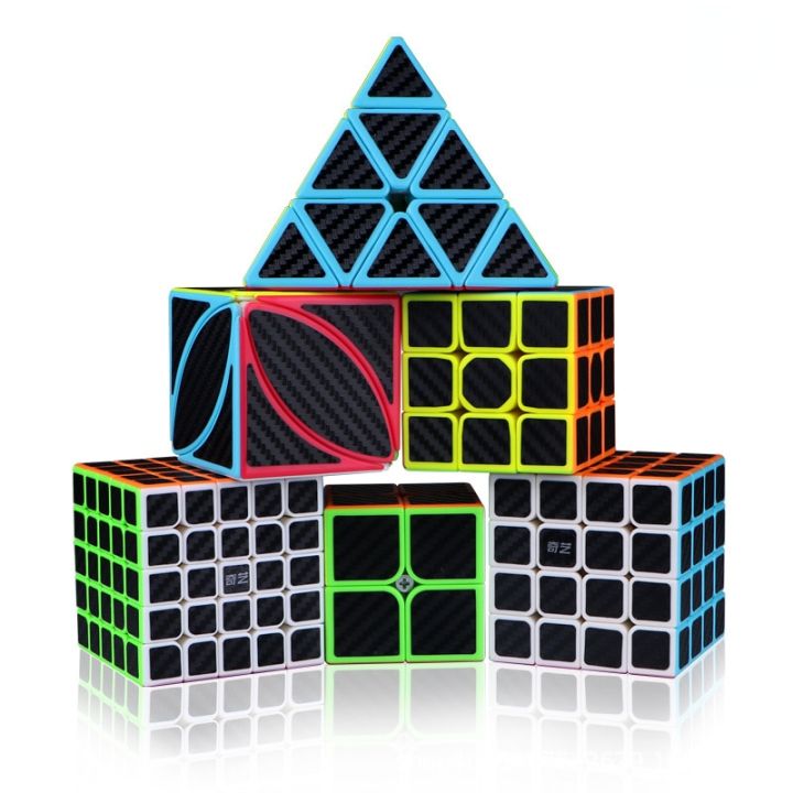qiyi-carbon-fiber-rubicks-magic-cube-2x2-3x3-4x4-5x5-profissional-speed-cube-pyramid-puzzle-cubo-educational-games-for-children-brain-teasers
