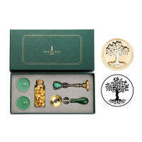 Retro Box Kit with Sealing Wax Beads Spoon Stamp Set DIY Scrapbooking Tools Seal Set of Lacquer Seal Hand Account