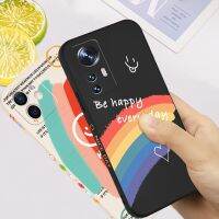 【Shell set] Rainbow Smiley ซิลิโคนสำหรับ Xiaomi Poco X3 Pro NFC M4 M3 M2 Pro X3 GT F3 C3ฝาครอบตรงรูปแบบกรณีป้องกัน Coque