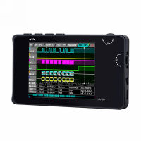 เครื่องวิเคราะห์ลอจิกดิจิตอล USB LA104ขนาดเล็ก4ช่อง100MHz Oscilloscope 8MB อุปกรณ์เก็บข้อมูลแฟลชออสซิลโลสโคป2.8นิ้ว