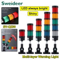 【LZ】۞✣◕  LED Luz de Aviso Piscando para Máquina Segurança Proteção Siren Alarm Indicator Signal Tower Lamp Steady 1 2 3 4 5 Camada 24V