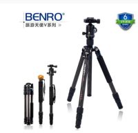 Benro C1682TV1ขาตั้งกล้องคาร์บอนไฟเบอร์ที่มีความยืดหยุ่น Monopod กล้องยืนด้วย V1หัวบอลโหลดสูงสุด14กิโลกรัม