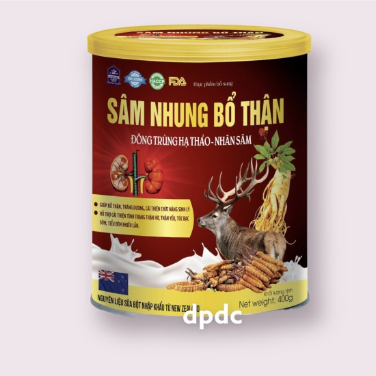 Hộp 400g sữa bột sâm nhung bổ thận, đông trùng hạ thảo nhân sâm giúp bổ - ảnh sản phẩm 1