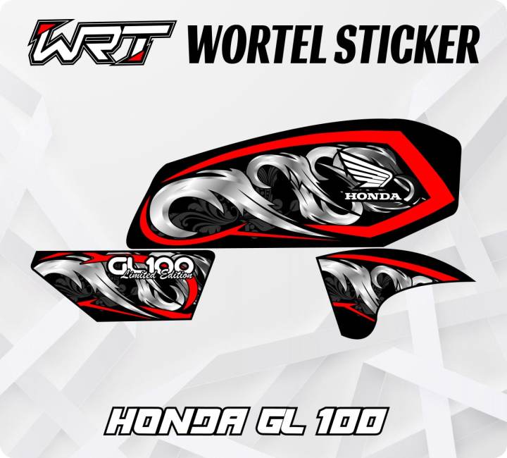 Striping Gl100 Stiker Hologram Decal Motor Gl 100 Race Lazada Indonesia