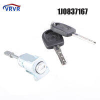 ล็อคประตูรถกระบอกที่มี2คีย์1J0837167 1J0837168 1U0837167A 1U0837168A สำหรับ Bora 1J Golf 4