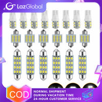 20ชิ้นไฟชุดหลอดไฟ Led T10/31มม./42SMD สำหรับตกแต่งภายในรถยนต์6500K แสงโดมส่องแผนที่ป้ายทะเบียนรถสว่างมากใช้งานได้อเนกประสงค์ DC12V