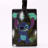 【DT】 hot  Cartoon Stitch High Quality Travel Accessories Luggage Tag PU Suitcase ID Addres Holder Baggage Boarding Tag Portable Label