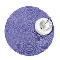4 Pcslot round weave Placemat fashion PP dining table mat disc pads bowl pad coasters waterproof table cloth pad 38cm diameter