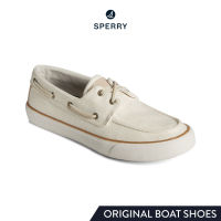 SPERRY BAHAMA II SEACYCLED BAJA รองเท้าโบ๊ทชูส์ ผู้ชาย สีขาว ( BOAT - STS24989 )