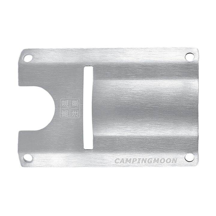 CAMPINGMOON Outdoor Camping Gas Stove Burner Heat Shield Stainless