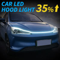 100CM Scan Starting LED Car Hood Light Through-type Auto Modified Front Headlight Upgrade Cuttable Decorative Light