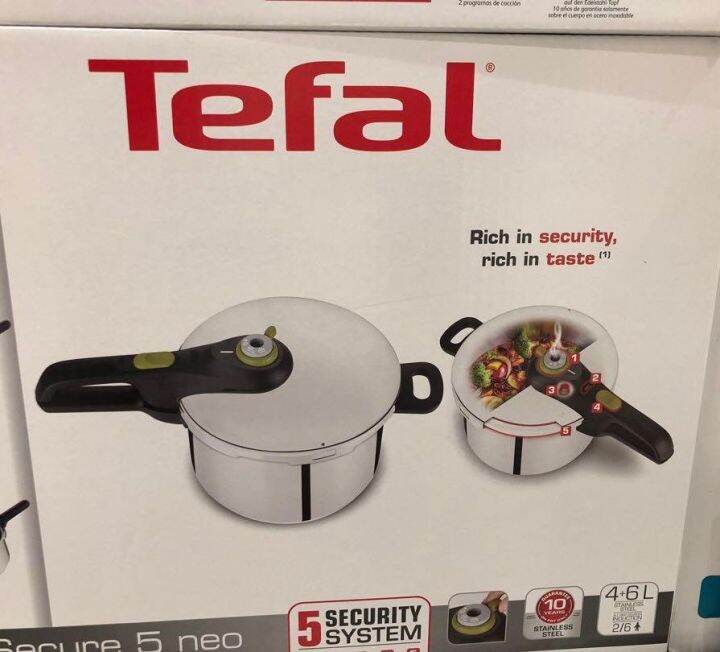 TEFAL SECURE 5 NEO PRESSURE COOKER 6L (Packaging may vary) Lazada PH