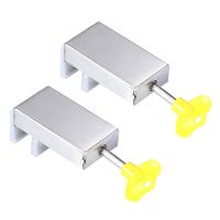 2Pcs Child Safety Window Limiters Home Security Windows Lock with Key Window Safety Locks for Vertical Sliding Windows