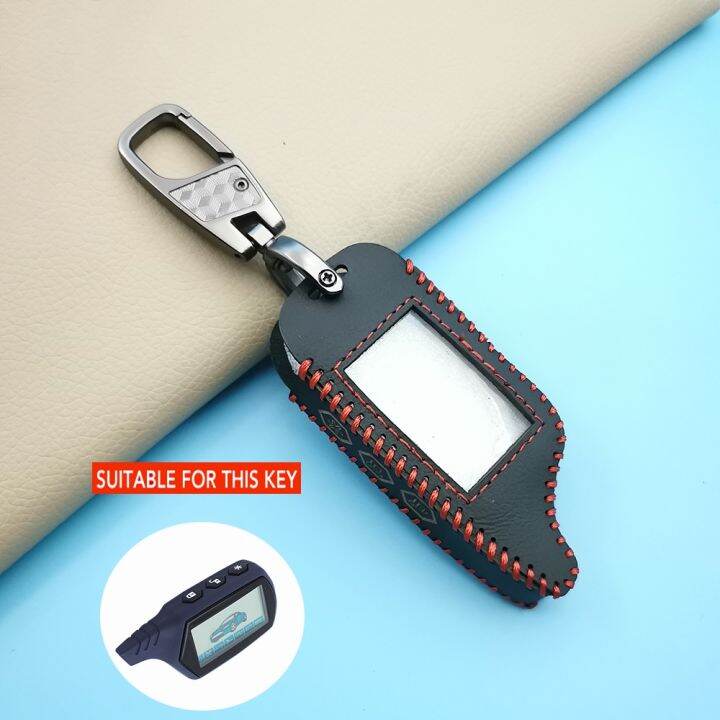 car-style-leather-key-cover-case-for-starline-b9-b6-a91-a61-two-way-twage-car-alarm-system-3-button-key-chain