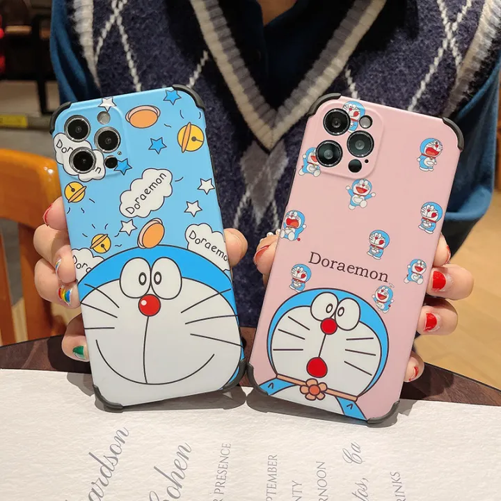 Doraemon Phone Case Oppo A57 A96 A95 A16 A54 A15 A15s 2022 Cute Cartoon Hard Casing Oppo A57