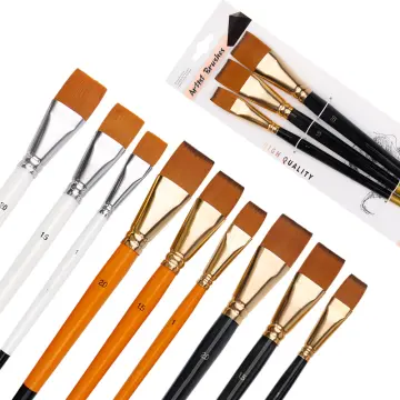 meriglare Art Paint Brushes for Painting, Nylon Hair Brush for Class, Kids,  Artists- Nice Art Brushes for Acrylic Painting