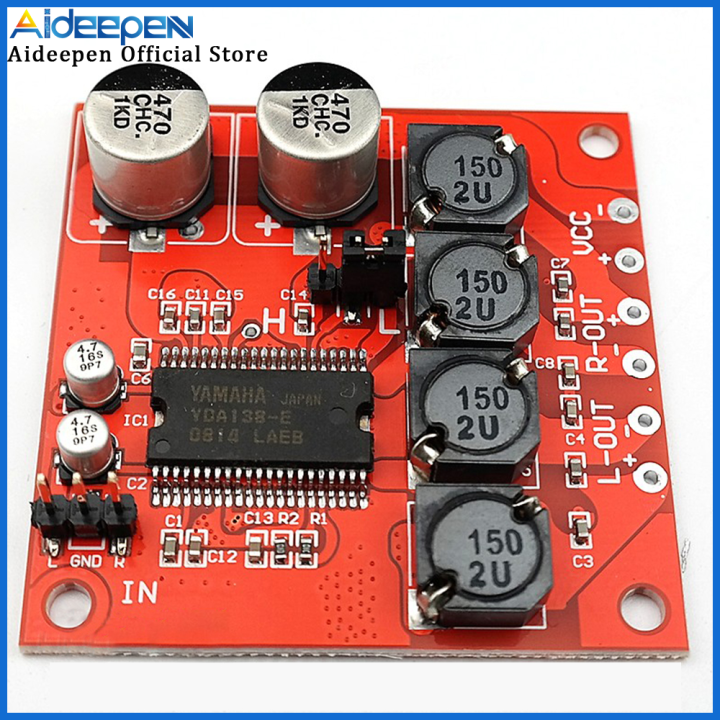 Original Aideepen YDA138-E Digital Power Amplifier Board DC 12V Power ...