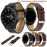 【CHUYANG SHOP】   20มม. 22มม. สายหนังสำหรับ Samsung Galaxy Watch 4 /Classic 44มม. Active 2สร้อยข้อมือสาย Huawei Gt/ 2 /Pro Galaxy 3 45มม./42มม./46มม.