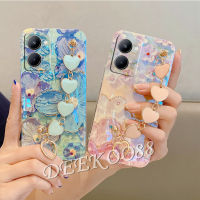 เคสสมาร์ทโฟนสำหรับ Realme 10T 10 4G Pro + Pro Plus 5G สวยโทรศัพท์มือถือกรณีน่ารักน่ารัก Be สร้อยข้อมือเลิฟ Bling ดอกไม้ Softcase ปกหลัง Realme10 Realme10T 10Pro + 10Pro