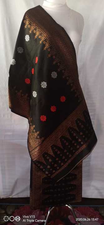 Kain Songket Palembang Set Selendang Lazada Indonesia 