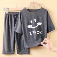 Baby Boy Girl Clothes Summer Soft Breathable Cotton Children Pajamas Set Cute Cartoon Short Sleeve Home Sleepwear Set Loungewear