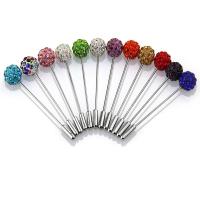 12 PCS คริสตัลมุสลิมเข็มกลัดติดหิญาบ Abaya Khimar Pins Hijab Pins