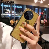 เคสมือถือสำหรับ Realme 11ฝาหลังแหวนอัญมณีรูปหัวใจซิลิโคนนิ่มป้องกันการชนสำหรับเคสใส่โทรศัพท์ Realme 11 4G