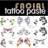 【hot】₪﹍♕  Disposable Face Temporary Stickers Eyebrows Flash Makeup Decal