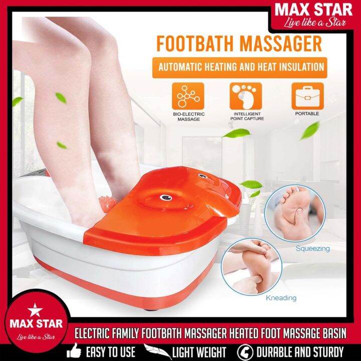 ♠Max Star Home Newest Health Care Foot Massage Tub,Foot Spa ,Foot Basin