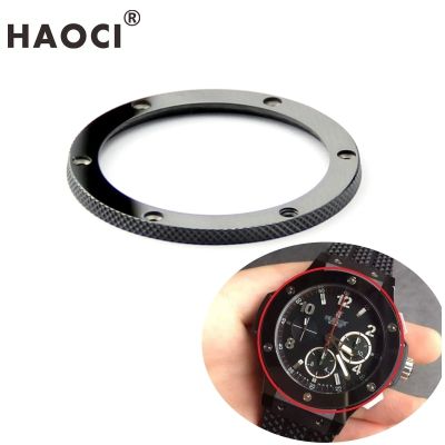 High Quality Black Bright Ceramic Diamond Steel Ring Watch Bezel Insert Crown For Hublot Big Bang CLASSIC FUSION 42Mm 45Mm Watch