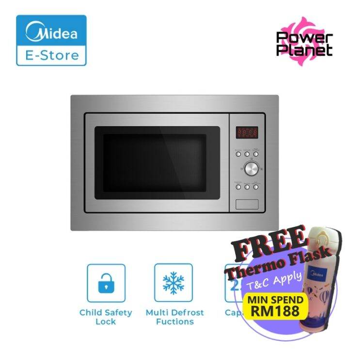 Midea Built In Microwave MBM1925B 1000W Oven with Grill Power MBM1925B