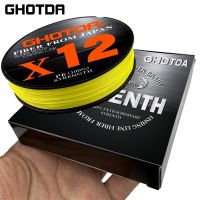 GHOTDA 12 Strands Braided Fishing Line 500M 300M 100M PE 25-92LB Multifilament Fishing Line Smooth Pesca