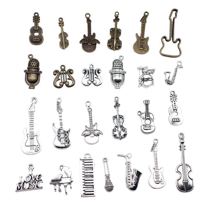 cc-10pcs-music-charms-musical-instrument-drum-microphone-jewelry-making