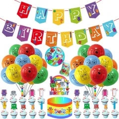 Buy Alphabet Lore Happy Birthday Decorations for Kids Birthday Party  Supplies with Happy Birthday Banner,Cake Topper ,Balloons for Alphabet Lore  Theme Birthday Party Decorations Online at desertcartINDIA