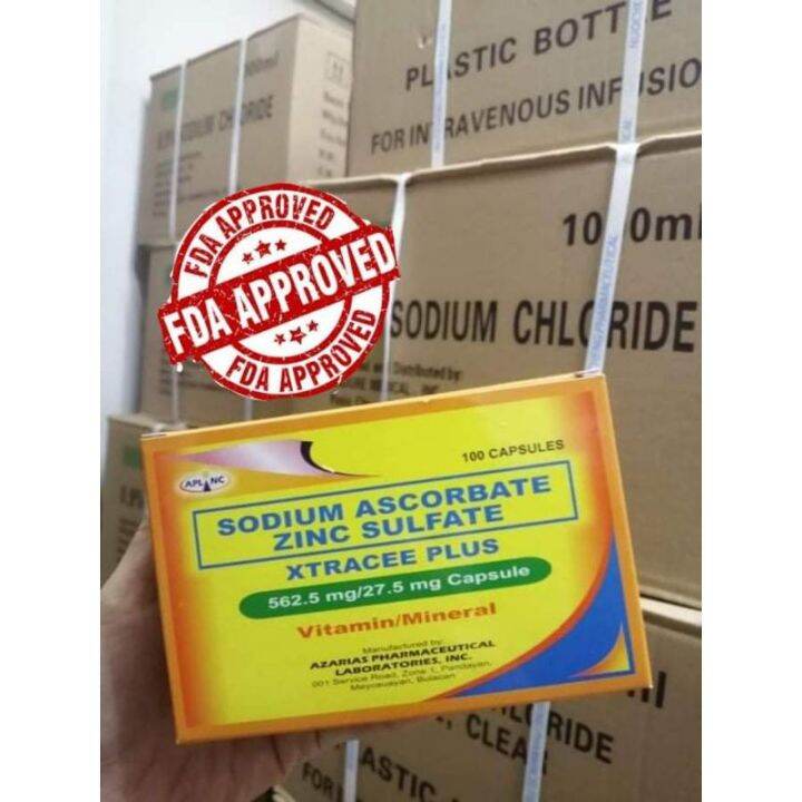 XTRACEE PLUS Sodium Ascorbate Zinc Sulfate 100 Capsules Lazada PH