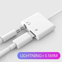 สายแปลงหูฟัง iPhone หางหนูไอโฟน Lightning + 3.5 mm สำหรับ iPhone รองรับการชาร์จและใช้หูฟัง