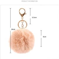 Fashion Heiro &amp; Key Chain Fluffy Soft Bag Accessories Faux Rabbit Fur Ball Hair Ball Hanging Pendant Accessories