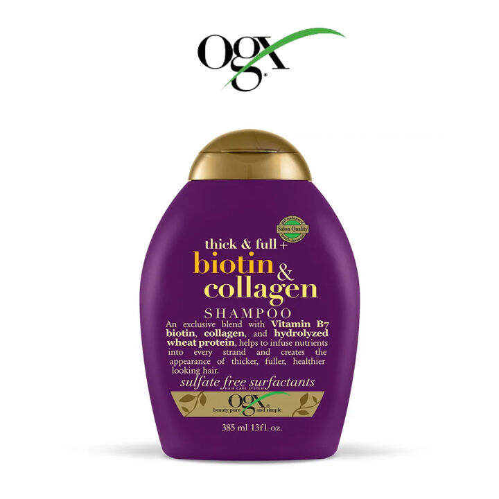 OGX Biotin & Collagen Shampoo 385ml - Thick & Full | Lazada