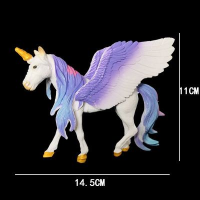 Dream unicorn pegasus model one-horned XianEr simulation animal models elf god beast tianma child toys gifts