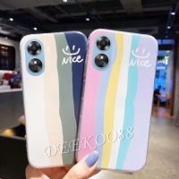 2023เคสโทรศัพท์ใหม่สำหรับ OPPO A38 4G เคสนิ่มสีรุ้ง OPPOA38 TPU สำหรับคู่รักเคสสมาร์ทโฟนฝาหลังคู่เคสสีสันสดใสเรียบง่าย