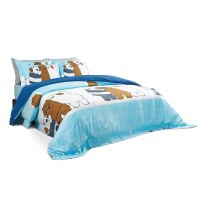 ผ้าปูที่นอน ฟุต ผ้าปูเตียง [New Collection] Satin Plus ชุดผ้าปูที่นอน WE BARE BEARS ลาย PB005 ลิขสิทธิ์แท้100% ผ้าปู ผ้าปูที่นอนลายการ์ตูน 3.5 5 6 bedcover bedsheet นอนสบาย