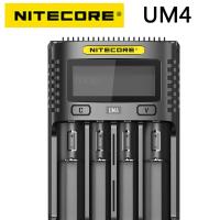 Nitecore UM4 USB four-slot QC Charger Inligent Circuitry Global Insurance li-ion AA 18650 14500 16340 26650 Charger