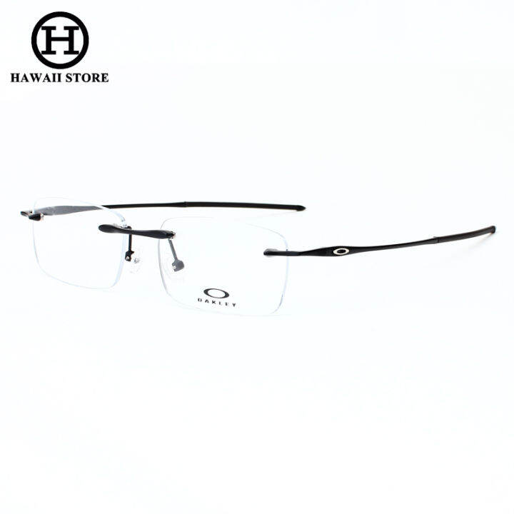 Hawaii Office Square Eyeglasses for Men Rimless Prescription Square