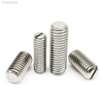 ₪●❆  5/10X M1.2 M1.4 M1.6 M2 M2.5 M3 M4 M5 M6 M8 A2 304 Stainless Steel Slotted Head Slot Flat End Point Set Screw Headless Grub Bolt