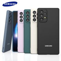 For Samsung Galaxy A73 A53 Case Soft Silicone Silky Touch Cover For A 73 a53 5G Liquid Protective Fall Prevention TPU Shell