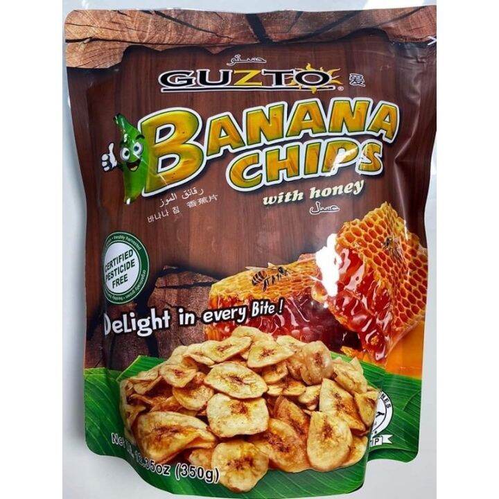 Guzto banana chips with honey (350g) Lazada PH