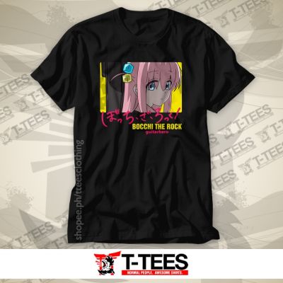 ข้อเสนอพิเศษ T-TEES - Anime T-Shirt - Bocchi The Rock - Hitori "Bocchi" Gotou - GuitarHero_07S-5XL