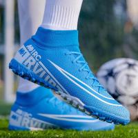 New Indoor Breathable Chuteira Futebol Men Soccer Shoes Original Turf Boys Kids Football Boots Male Traning Futsal Sneakers